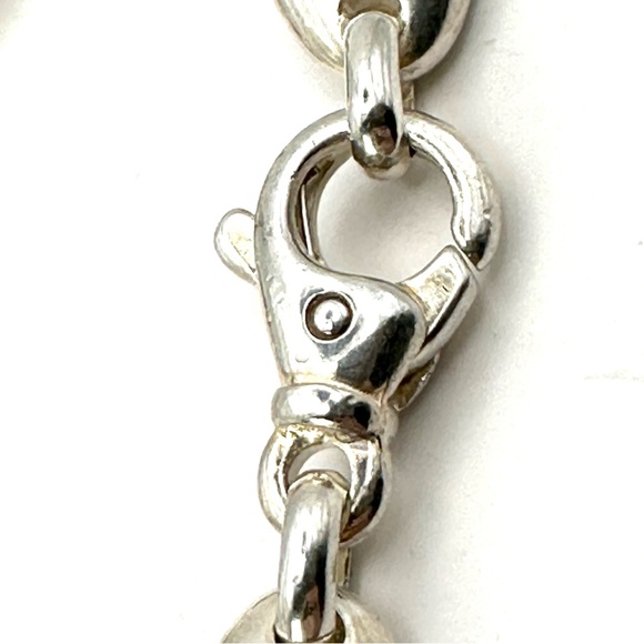 Tiffany & Co VINTAGE RETIRED Silver Oval Link Pebble Necklace - Picture 5 of 6